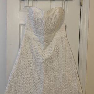 Eyelet Sweetheart Dress - White House Black Mkt
